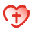 Сердце с крестом icon