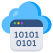 внешнее-облако-двоичные-данные-облако-и-веб-векторылаб-плоские-векторы icon