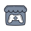 color hand drawn style 痒痒io icon