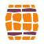 pieces style hölzernes bierfaß icon