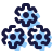 pulsar color style gears icon