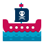 Navire pirate icon