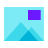 color glass style picture in picture icon