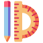 Ruler and Pencil icon