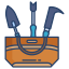 gardening tool bag icon