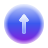 lollipop style upward arrow icon