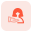 donate for help online appealing in social media platform icon