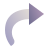 deco color style forward arrow icon