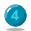 Circled 4 C icon