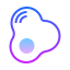 gradient style sunny side up eggs icon