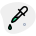 Pipette dropper testing in a chemical analysis icon