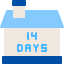 external-14-Days-Quarantine-stay-at-home-flat-berkahicon icon