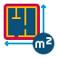 gráfico de área icon