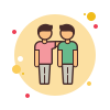 bubbles style 친구 icon