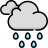 Clody cloud rain icon