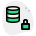 Lock to secure server network - protected with encryption Technology icon