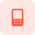 Old fachioned cell phone with physical keyboard icon