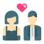 bride and groom icon