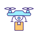 drone delivery icon