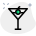 Martini cocktail drink with olive dipped in special serve icon