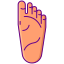 rechter fußabdruck icon