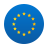 European Union Circular Flag icon