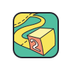 color hand drawn style paper io 2 icon