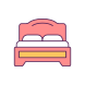 soft bed icon