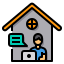work from home icon