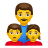 familia-hombre-niña-niño icon