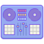 外部 DJ ミキサー EDM フラットアイコン リニア カラー フラット アイコン icon