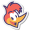 stickers style woody woodpecker icon