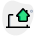 Portable laptop to control home automation services layout icon