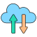 cloud data transfer icon