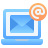 Email with laptop icon