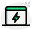 Energy and production of electricity online on website icon