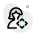 Moving in all direction on company operation portal icon