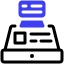 finance and banking cash register icon