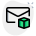 mail 3d model icon