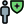 Web portal with encryption technology shield layout icon