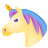 visage-de-licorne-emoji icon