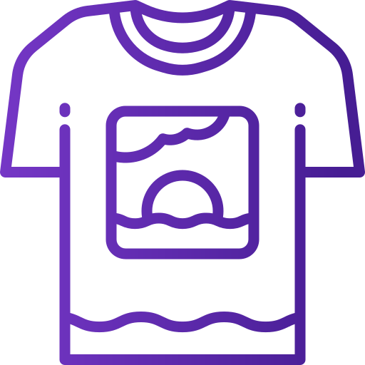 external-tshirt-holiday-and-travel-basic-line-gradient-yogi-aprelliyanto icon