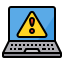 Laptop Warning icon