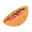emoji de pan plano relleno icon