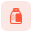 Liquid detergent jar for less bubbly wash icon