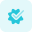 Product quality checkmark for approved and tested icon