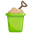 Bucket With Sand icon