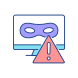 External-Rootkit-Hacker-Angriff-gefüllte-Farbsymbole-Papa-Vektor icon