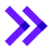 color glass style double right icon