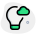 Ideas and innovation on a cloud application research and development icon